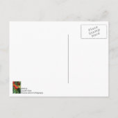 Textured Tulip Garden Bedankt Briefkaart (Achterkant)