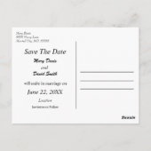 Textured Tulip Garden Save the Date Briefkaart (Achterkant)