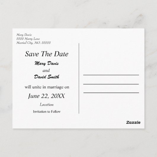Textured Tulip Garden Save the Date Briefkaart (Achterkant)