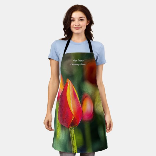 Textured Tulip Garden Schort (Gedragen)