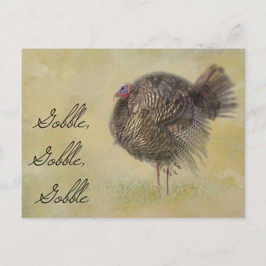Textured Turkey Briefkaart (Voorkant)