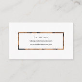 Textured Wood Handyman Carpentry Visitekaartje (Achterkant)