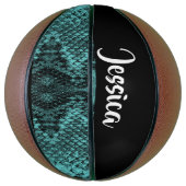 Textureel blue snake skin basketbal (Verticaal)