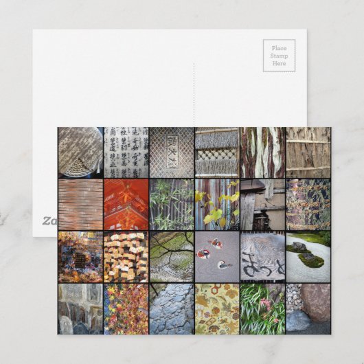 Texturen van Japan Briefkaart (Voorkant / Achterkant)
