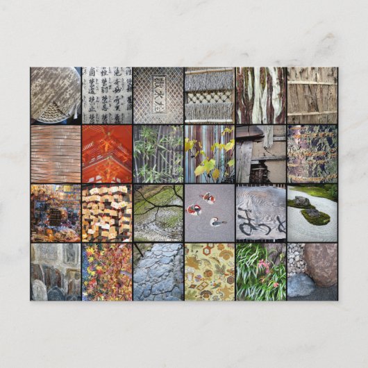 Texturen van Japan Briefkaart (Voorkant)