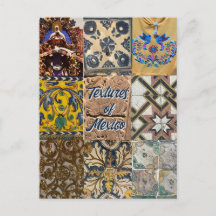 Textures of Mexico City Travel Briefkaart