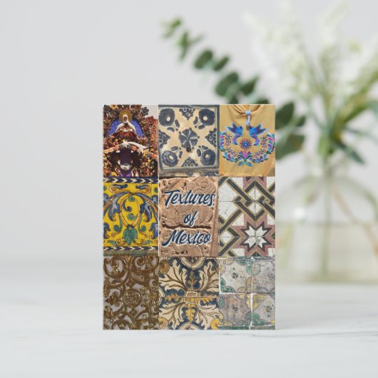 Textures of Mexico City Travel Briefkaart (Staand voorkant)