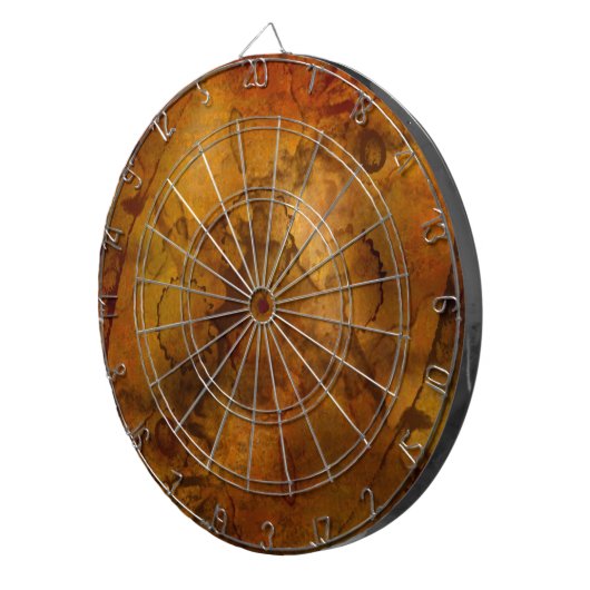 textuur-594545 OUDE WERELDKAART TRAVEL GOLDEN TREA Dartbord (Voorkant Rechts)