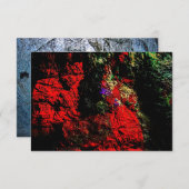 Textuur abstracte Uitnodiging, Recyclen plastic fo Kaart (Voorkant / Achterkant)