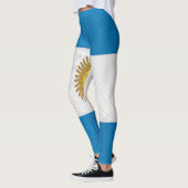 Textuur Argentijnse vlag-leggings. Leggings (Links)