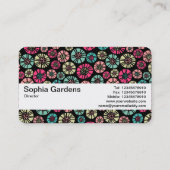 Textuur Band V2 - Abstract Flowers 031023 Visitekaartje (Achterkant)