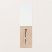 Textuur (beige) visitekaartje (Buitenkant ongevouwen)