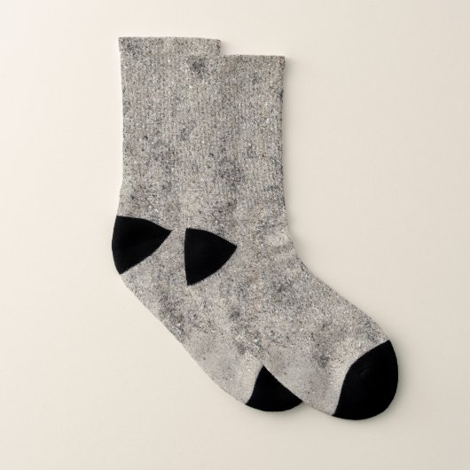 Textuur betoncement sokken (Paar)