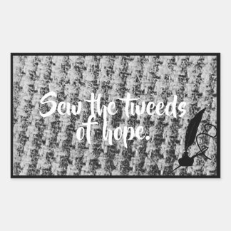 textuur beweging afbeelding tweed achtergrond rechthoekige sticker