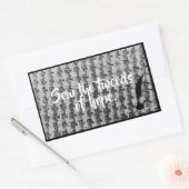  textuur beweging afbeelding tweed achtergrond rechthoekige sticker (Envelop)