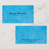 Textuur | Blauw Visitekaartje (Voorkant / Achterkant)