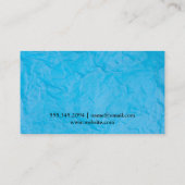 Textuur | Blauw Visitekaartje (Achterkant)