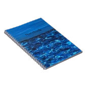 Textuur Blauwe Kunstprint Notitieboek (Rechterzijde)