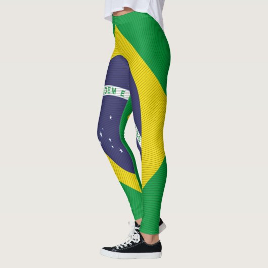 Textuur Braziliaanse vlag Legging (Links)