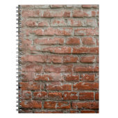 Textuur. Brick. Wall. A background with attritions Notitieboek (Voorkant)