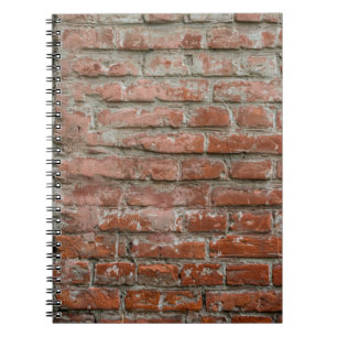 Textuur. Brick. Wall. A background with attritions Notitieboek