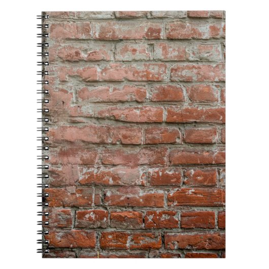 Textuur. Brick. Wall. A background with attritions Notitieboek (Voorkant)