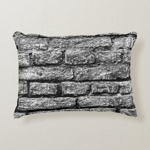 Textuur, brick, wall background. Brick texwit Accent Kussen