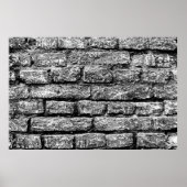 Textuur, brick, wall background. Brick texwit Poster (Voorkant)