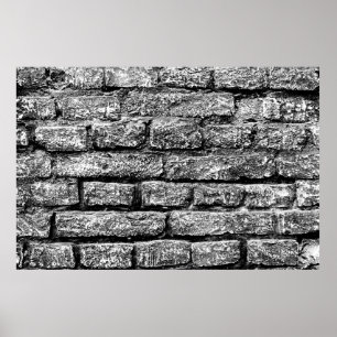 Textuur, brick, wall background. Brick texwit Poster