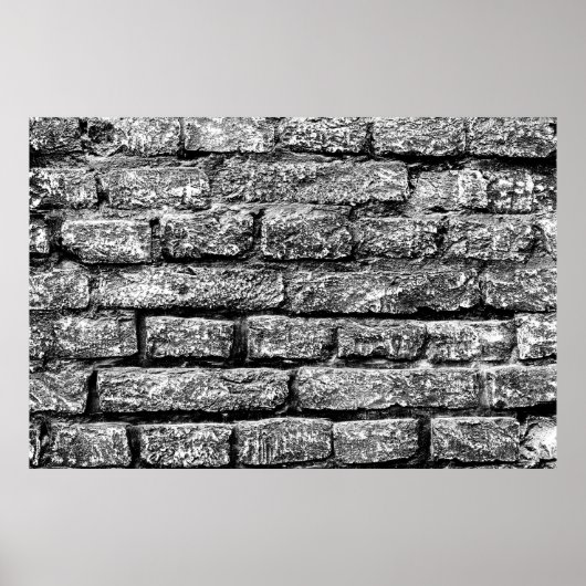 Textuur, brick, wall background. Brick texwit Poster (Voorkant)