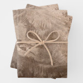 Textuur  bruin beige Tan Grunge Rustic Inpakpapier Vel (In situ)