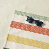 Textuur | Cabana Strepen Persoonlijk Strandlaken (In situ)