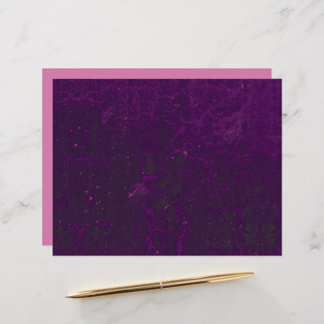 Textuur Deep Paars Groene Rustic  Grunge (Voorkant / Achterkant in situ)