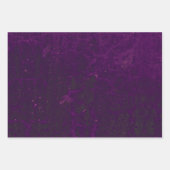 Textuur Deep Paars Groene Rustic  Grunge Inpakpapier Vel (Voorkant)
