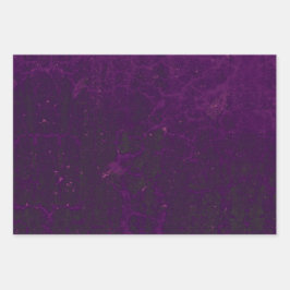 Textuur Deep Paars Groene Rustic  Grunge Inpakpapier Vel