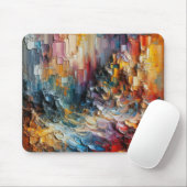 Textuur dik verfpatroon muismat (Met muis)