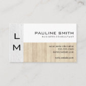 Textuur en hout visitekaartje (Voorkant)