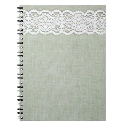 Textuur en kant van textiel  notitieboek (Voorkant)