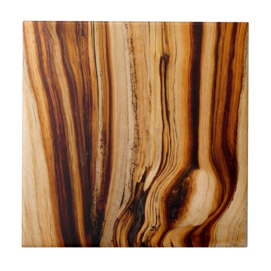 Textuur gebrande boomstam tegeltje (Voorkant)