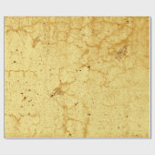 Textuur Geel  Antiek Rustic Decoupage Cadeaupapier (Vlak)