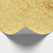 Textuur Geel  Antiek Rustic Decoupage Cadeaupapier (Hoek)