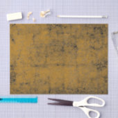 Textuur  Golden Yellow Black Grunge Tissuepapier (Craft)