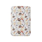 Textuur grappige uil badmat (Voorkant Verticaal)