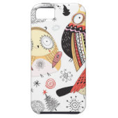 Textuur grappige uil Case-Mate iPhone case (Achterkant)