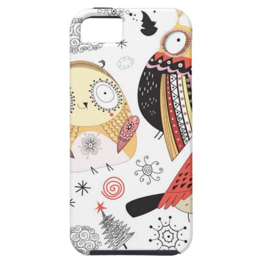 Textuur grappige uil Case-Mate iPhone case (Achterkant)