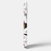 Textuur grappige uil Case-Mate iPhone case (Achterkant / Rechts)