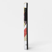 Textuur grappige uil Case-Mate iPhone case (Achterkant/links)