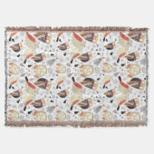 Textuur grappige uil deken (Voorkant)