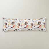 Textuur grappige uil lichaamskussen (Achterkant)