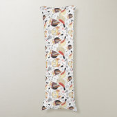 Textuur grappige uil lichaamskussen (Voorkant Verticaal)